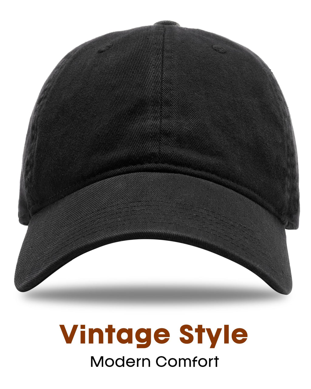 FURTALK Unisex Vintage Unstructured Baseball Cap Washed Cotton Dad Hat | 100% Cotton, Adjustable Buckle, Lightweight, Breathable, Box Package, Outdoor Caps